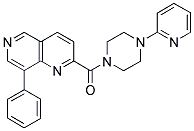 (8-PHENYL-[1,6]NAPHTHYRIDIN-2-YL)-(4-PYRIDIN-2-YL-PIPERAZIN-1-YL)-METHANONE 结构式