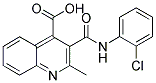 3-([(2-Chlorophenyl)amino]carbonyl)-2-methylquinoline-4-carboxylic acid 结构式