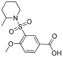 4-METHOXY-3-[(2-METHYLPIPERIDIN-1-YL)SULFONYL]BENZOIC ACID 结构式