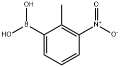 2-甲基-3-硝基苯硼酸 结构式