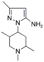 5-METHYL-2-(1,2,5-TRIMETHYL-PIPERIDIN-4-YL)-2H-PYRAZOL-3-YLAMINE 结构式