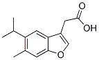 (5-ISOPROPYL-6-METHYL-BENZOFURAN-3-YL)-ACETIC ACID 结构式