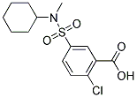 2-CHLORO-5-[[CYCLOHEXYL(METHYL)AMINO]SULFONYL]BENZOIC ACID 结构式