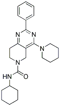 2-PHENYL-4-PIPERIDIN-1-YL-7,8-DIHYDRO-5H-PYRIDO[4,3-D]PYRIMIDINE-6-CARBOXYLIC ACID CYCLOHEXYLAMIDE 结构式