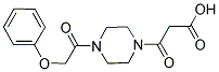 3-OXO-3-[4-(PHENOXYACETYL)PIPERAZIN-1-YL]PROPANOIC ACID 结构式