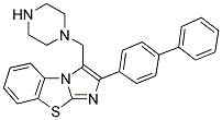 2-BIPHENYL-4-YL-3-PIPERAZIN-1-YLMETHYL-BENZO[D]-IMIDAZO[2,1-B]THIAZOLE 结构式