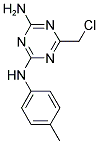 1,3,5-TRIAZINE-2,4-DIAMINE, 6-(CHLOROMETHYL)-N'-2'-(4-METHYLPHENYL)- 结构式