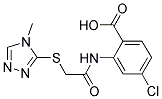 4-CHLORO-2-[2-(4-METHYL-4H-[1,2,4]TRIAZOL-3-YLSULFANYL)-ACETYLAMINO]-BENZOIC ACID 结构式