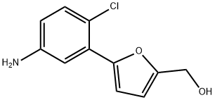 [5-(5-AMINO-2-CHLORO-PHENYL)-FURAN-2-YL]-METHANOL 结构式