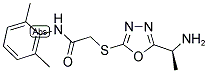2-[5-(1-Amino-ethyl)-[1,3,4]oxadiazol-2-ylsulfanyl]-N-(2,6-dimethyl-phenyl)-acetamide 结构式
