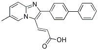 3-(2-BIPHENYL-4-YL-6-METHYL-IMIDAZO[1,2-A]PYRIDIN-3-YL)-ACRYLIC ACID 结构式