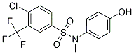 4-CHLORO-N-(4-HYDROXY-PHENYL)-N-METHYL-3-TRIFLUOROMETHYL-BENZENESULFONAMIDE 结构式