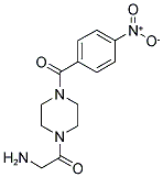 2-AMINO-1-[4-(4-NITRO-BENZOYL)-PIPERAZIN-1-YL]-ETHANONE 结构式