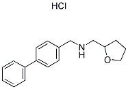 BIPHENYL-4-YLMETHYL-(TETRAHYDRO-FURAN-2-YLMETHYL)-AMINE HYDROCHLORIDE 结构式