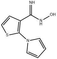 N'-Hydroxy-2-(1H-pyrrol-1-yl)-3-thiophenecarboximidamide 结构式