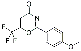 2-(4-METHOXY-PHENYL)-6-TRIFLUOROMETHYL-[1,3]-OXAZIN-4-ONE 结构式