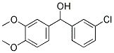 3-CHLORO-3',4'-DIMETHOXYBENZHYDROL 结构式