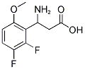 3-AMINO-3-(2,3-DIFLUORO-6-METHOXY-PHENYL)-PROPIONIC ACID 结构式