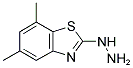 2-HYDRAZINO-5,7-DIMETHYL-1,3-BENZOTHIAZOLE 结构式