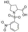 4-HYDROXY-1-(2-NITRO-BENZENESULFONYL)-PYRROLIDINE-2-CARBOXYLIC ACID 结构式