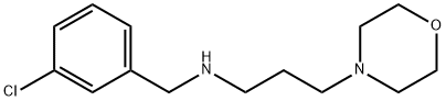 (3-CHLORO-BENZYL)-(3-MORPHOLIN-4-YL-PROPYL)-AMINE 结构式