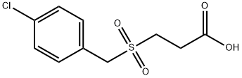 3-(4-CHLORO-PHENYLMETHANESULFONYL)-PROPIONIC ACID 结构式