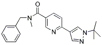 N-Benzyl-6-(1-tert-butyl-1H-pyrazol-4-yl)-N-methylnicotinamide 结构式