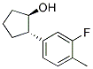 TRANS-2-(3-FLUORO-4-METHYLPHENYL)CYCLOPENTANOL 结构式