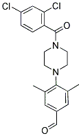 4-[4-(2,4-DICHLOROBENZOYL)PIPERAZIN-1-YL]-3,5-DIMETHYLBENZALDEHYDE 结构式