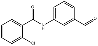 2-氯-N-(3-甲酰基苯基)苯甲酰胺 结构式