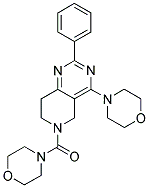 MORPHOLIN-4-YL-(4-MORPHOLIN-4-YL-2-PHENYL-7,8-DIHYDRO-5H-PYRIDO[4,3-D]PYRIMIDIN-6-YL)-METHANONE 结构式