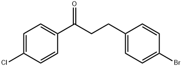 3-(4-Bromophenyl)-4'-chloropropiophenone 结构式