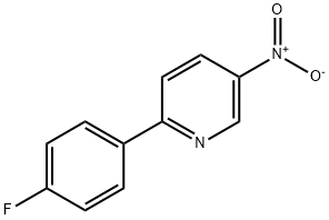 2-(4-FLUOROPHENYL)-5-NITROPYRIDINE 结构式