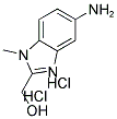 (5-氨基-1-甲基-1H-苯并[D]咪唑-2-基)甲醇二盐酸盐 结构式