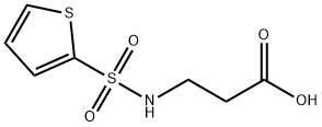3-(噻吩-2-磺酰氨基)丙酸 结构式