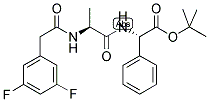 (3,5-DIFLUOROPHENYLACETYL)-L-ALANYL-PHENYLGLYCINE T-BUTYL ESTER 结构式