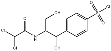 D-THREO-1-(4-CHLOROSULFONYLPHENYL)-2-DICHLOROACETYLAMINO-1,3-PROPANEDIOL 结构式