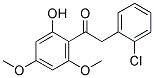 2(2'-CHLOROPHENYL)-4',6'-DIMETHOXY-2'-HYDROXYACETOPHENONE 结构式