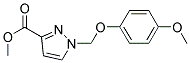 1-(4-METHOXY-PHENOXYMETHYL)-1 H-PYRAZOLE-3-CARBOXYLIC ACID METHYL ESTER 结构式