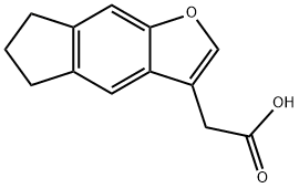 2-(6,7-二氢-5H-茚并[5,6-B]呋喃-3-基)乙酸 结构式