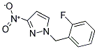 1-(2-FLUORO-BENZYL)-3-NITRO-1H-PYRAZOLE 结构式