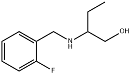 2-(2-FLUORO-BENZYLAMINO)-BUTAN-1-OL 结构式