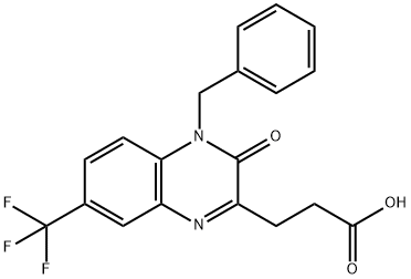 3-(4-Benzyl-3-oxo-7-(trifluoromethyl)-3,4-dihydroquinoxalin-2-yl)propanoicacid