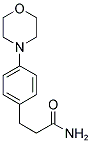 3-(4-MORPHOLINOPHENYL)PROPIONAMIDE 结构式