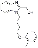 (1-[4-(2-METHYLPHENOXY)BUTYL]-1H-BENZIMIDAZOL-2-YL)METHANOL 结构式