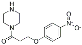 3-(4-NITROPHENOXY)-1-PIPERAZIN-1-YL-PROPAN-1-ONE 结构式