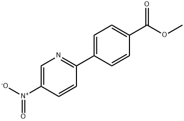 4-(5-硝基吡啶-2-基)苯甲酸甲酯 结构式