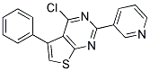 4-CHLORO-5-PHENYL-2-PYRIDIN-3-YLTHIENO[2,3-D]PYRIMIDINE 结构式