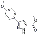 5-(4-METHOXY-PHENYL)-2H-PYRAZOLE-3-CARBOXYLIC ACID METHYL ESTER 结构式