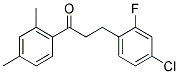 3-(4-CHLORO-2-FLUOROPHENYL)-2',4'-DIMETHYLPROPIOPHENONE 结构式